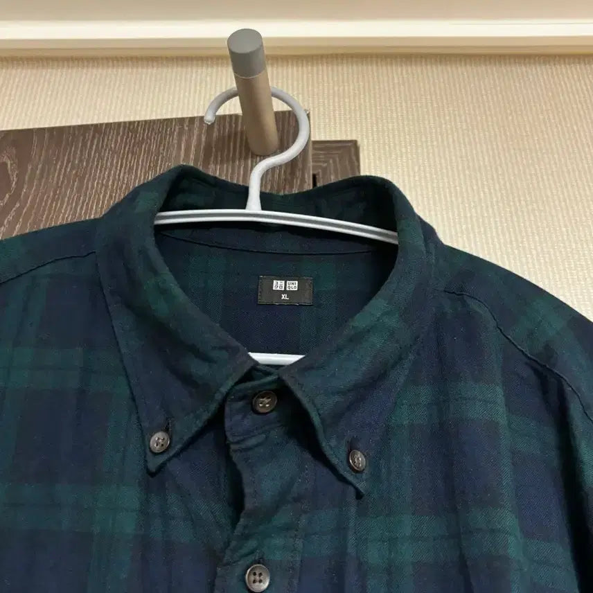 [BUNJANG] Uniqlo Check Flannel Shirt XL / 유니클로 체크 플란넬 셔츠 XL, 105 (9.5/10)