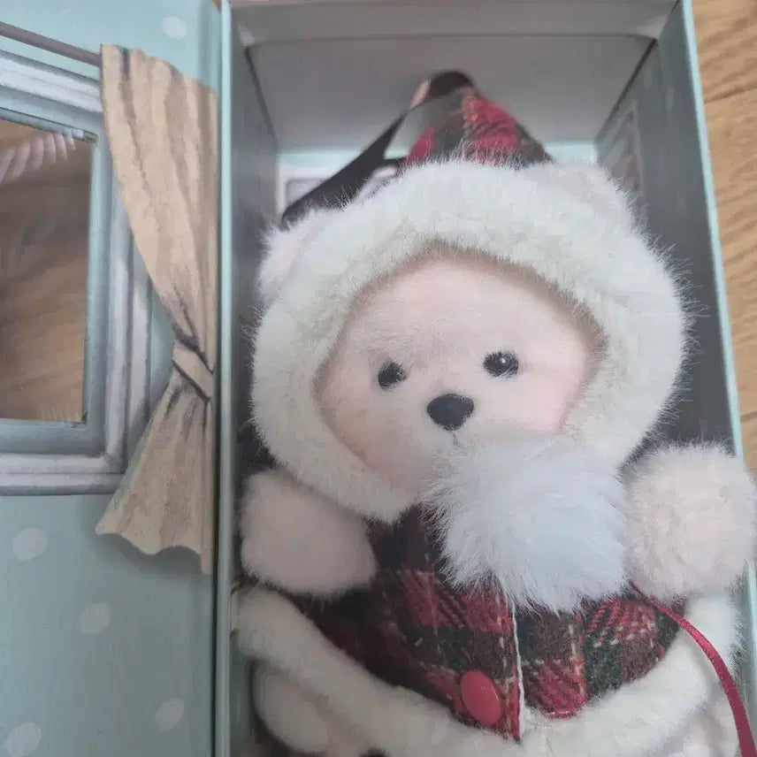 [BUNJANG] Teddy Tales Pink Bear Plush Toy with Hat and Cape / 테디테일즈