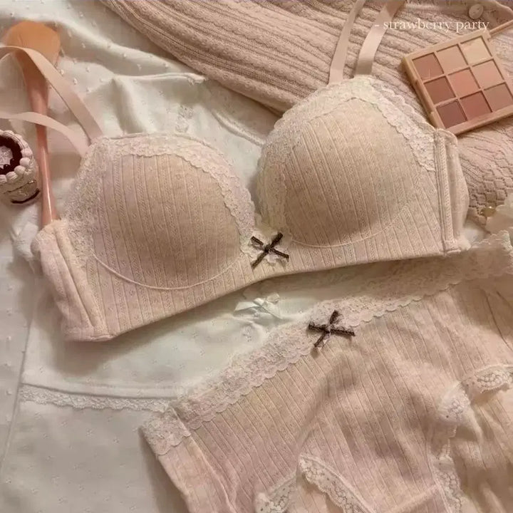 [BUNJANG] Comfortable Wireless Bralette Set / 노와이어 브라렛 세트