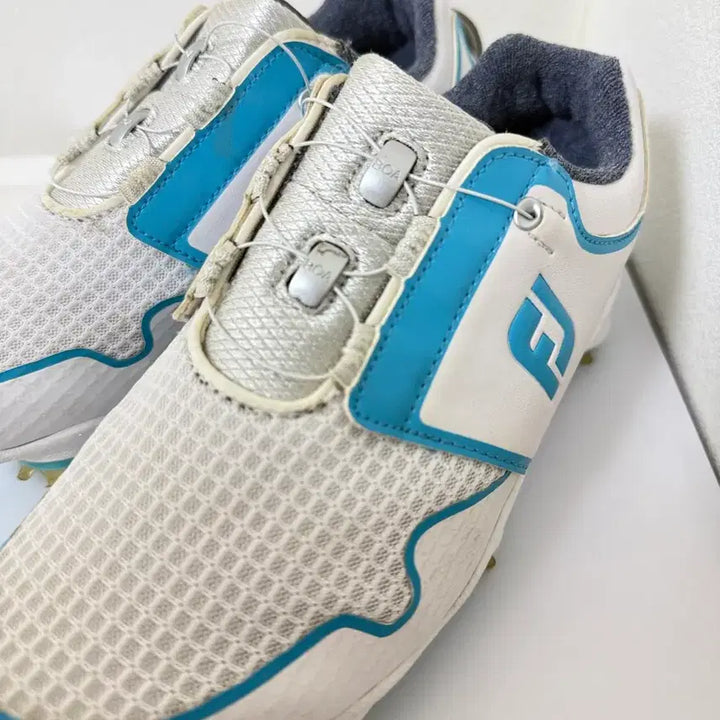 [BUNJANG] FootJoy Golf Shoes White/Blue BOA System / 풋조이 골프화 흰색/파랑 BOA 시스템