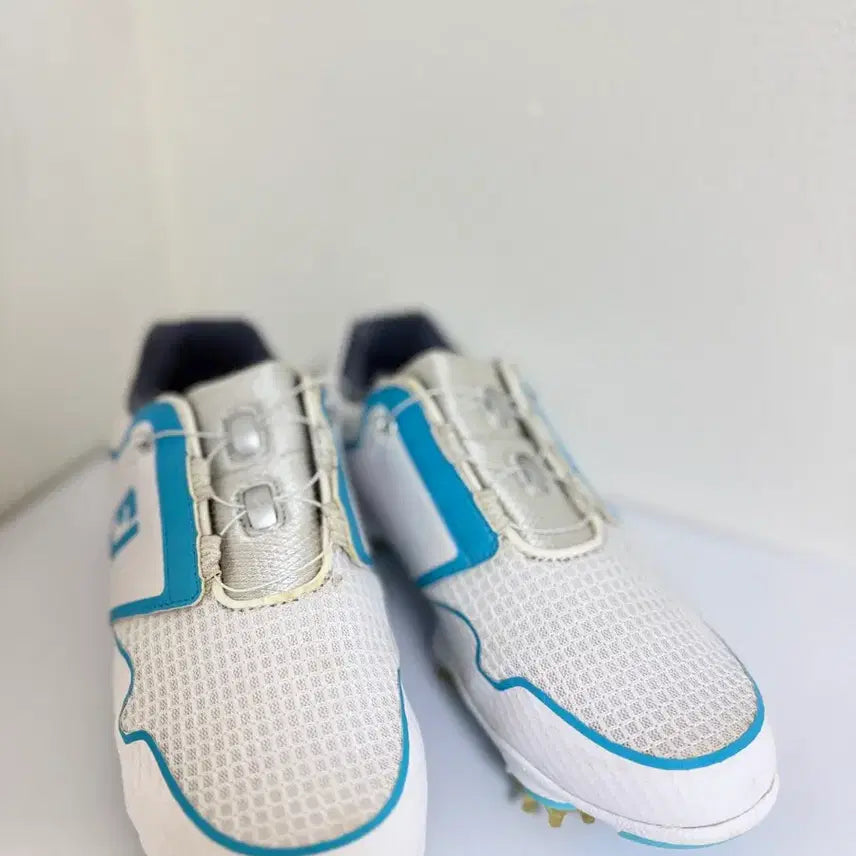[BUNJANG] FootJoy Golf Shoes White/Blue BOA System / 풋조이 골프화 흰색/파랑 BOA 시스템