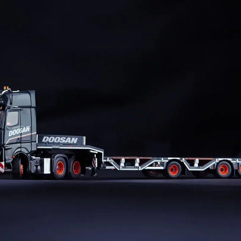 [BUNJANG] Doosan DL420 Wheel Loader with Trailer Model Set / 두산 벤츠 트레일러랑 두산 휠로더 셋트 DL420 중장비모형 트레일러