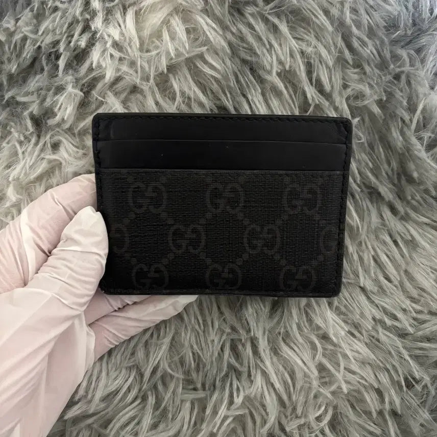 [BUNJANG] Gucci Kingsnake Print Card Case Black / 구찌 스네이크 카드지갑