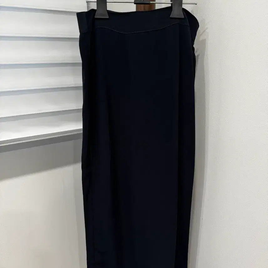 [BUNJANG] TIME by Hansem Banding Long Skirt Dark Navy / 한섬 TIME 밴딩 롱 스커트 / 여름출근룩 / 꾸안꾸
