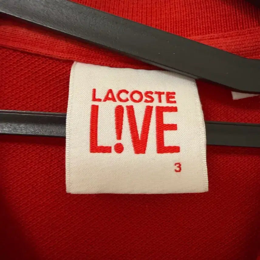[BUNJANG] Lacoste Red PK Short Sleeve T-Shirt / 라코스테 빨간색 PK 반팔 티셔츠