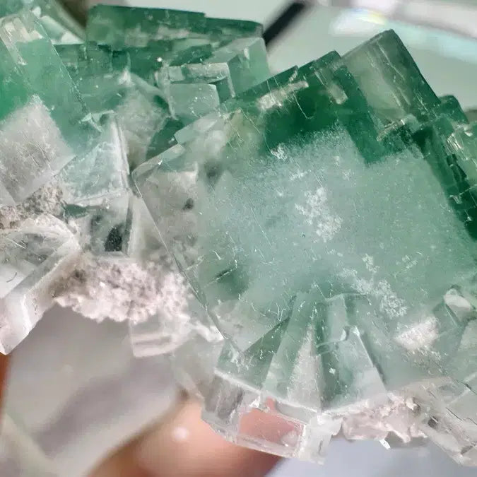 [BUNJANG] Mint Fluorite Staircase Specimen / 민트빛 형석