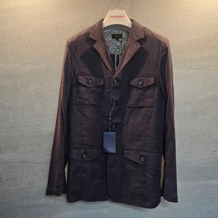 [BUNJANG] Saint Paul Linen Jacket Purple L / SAINT PAUL. 린넨 자켓. 퍼플.