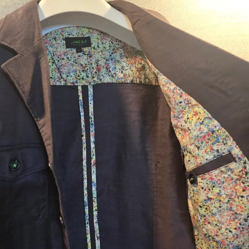 [BUNJANG] Saint Paul Linen Jacket Purple L / SAINT PAUL. 린넨 자켓. 퍼플.