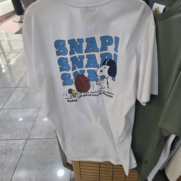 [BUNJANG] Snoopy T-Shirt Set (2 Pieces) / 스누피티셔츠2장