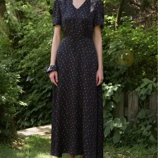 [BUNJANG] JISUDAUM Rose Dress Set (Size S) / 지수다움 로즈 드레스s/시에 오르 유메르 라밤바룸 오뮤 그레이룸