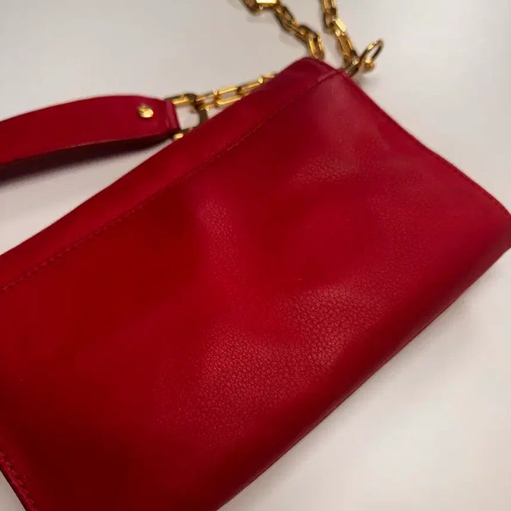 [BUNJANG] Tory Burch Red Leather Crossbody Bag / 정품 토리버치 레드 크로스백