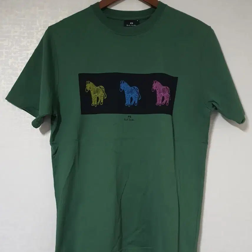 [BUNJANG] Paul Smith Green Zebra T-Shirt Medium / PS 폴스미스 그린 시마우마 반팔 티셔츠 M 95