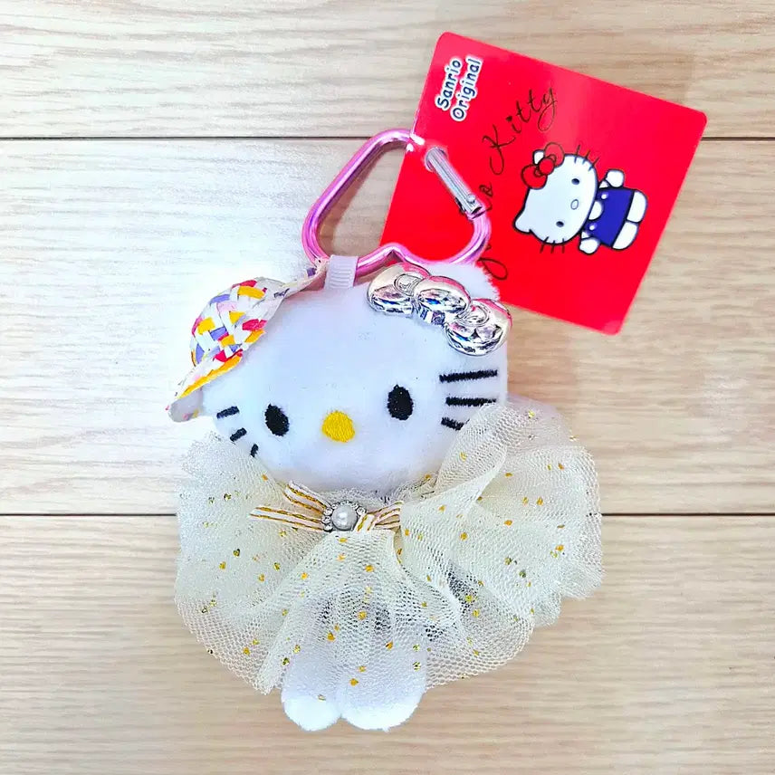 [BUNJANG] Hello Kitty Lace Tutu Doll Keychain (White/Pink) / 헬로키티 레이스 튜튜 인형 키링 (화이트/핑크) 팝니다~