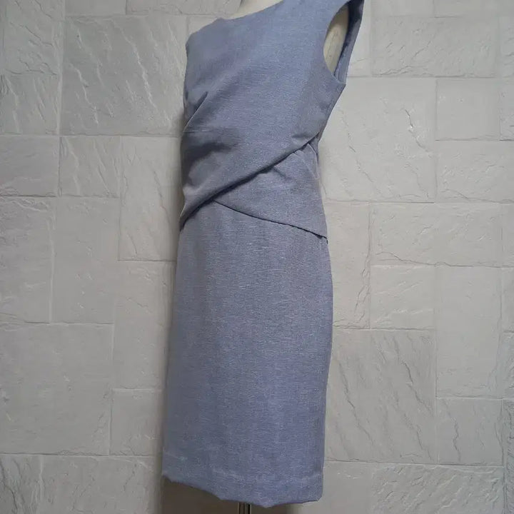 [BUNJANG] ME.SENSE Draping Dress Sky Blue / ME.SENSE 드레이핑 원피스
