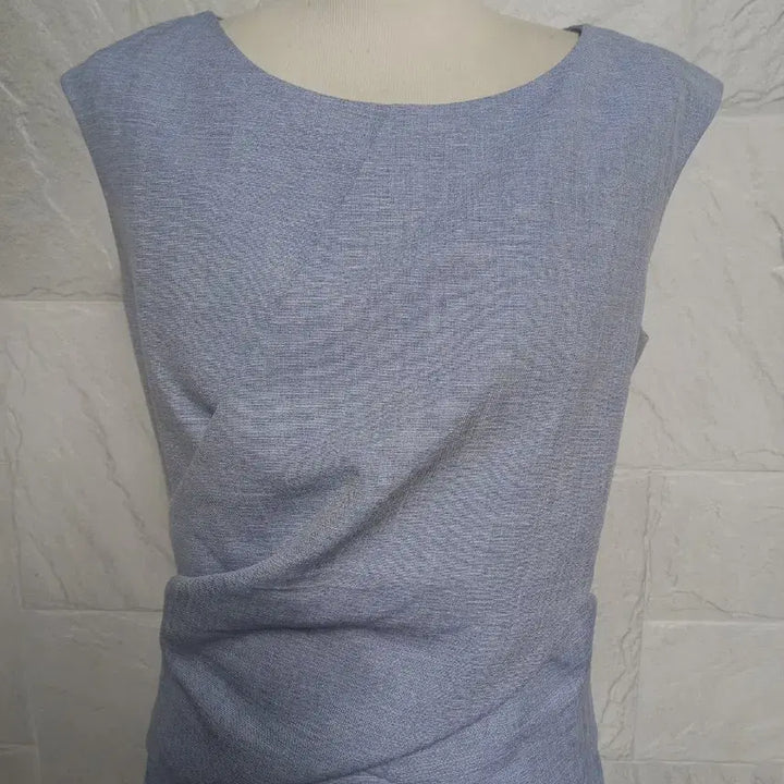 [BUNJANG] ME.SENSE Draping Dress Sky Blue / ME.SENSE 드레이핑 원피스