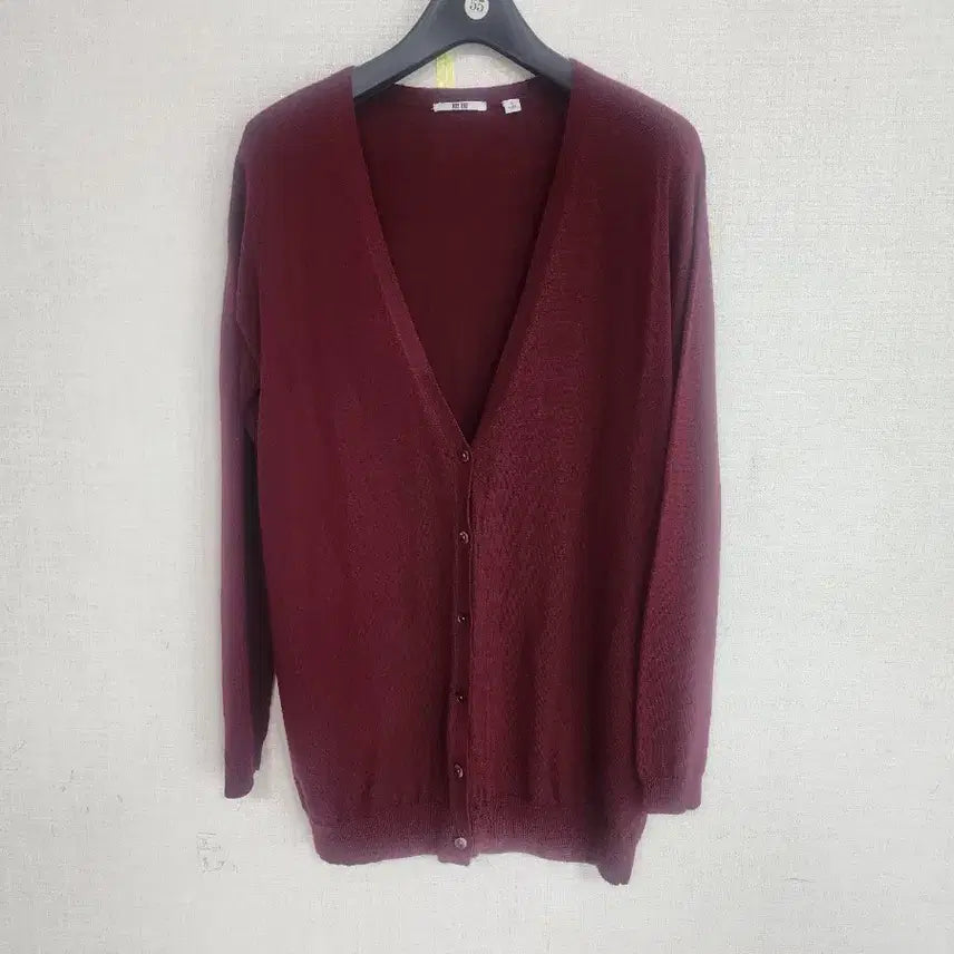[BUNJANG] Uniqlo Burgundy Cardigan / 유니크로 가디건