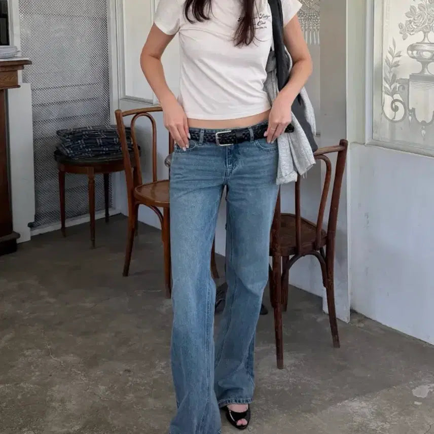[BUNJANG] GLOWNY THE RODEO JEANS Washed Blue L / 글로니 THE RODEO JEANS 로데오 진 워시드 블루 L