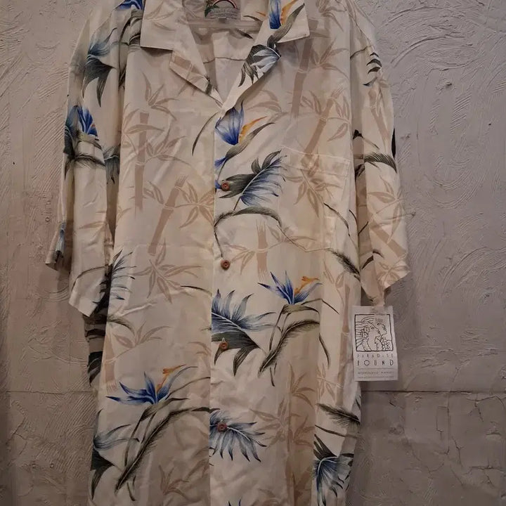 [BUNJANG] Paradise Found Hawaiian Shirt Floral Pattern / 파라다이스 파운드 하와이안 셔츠 꽃무늬