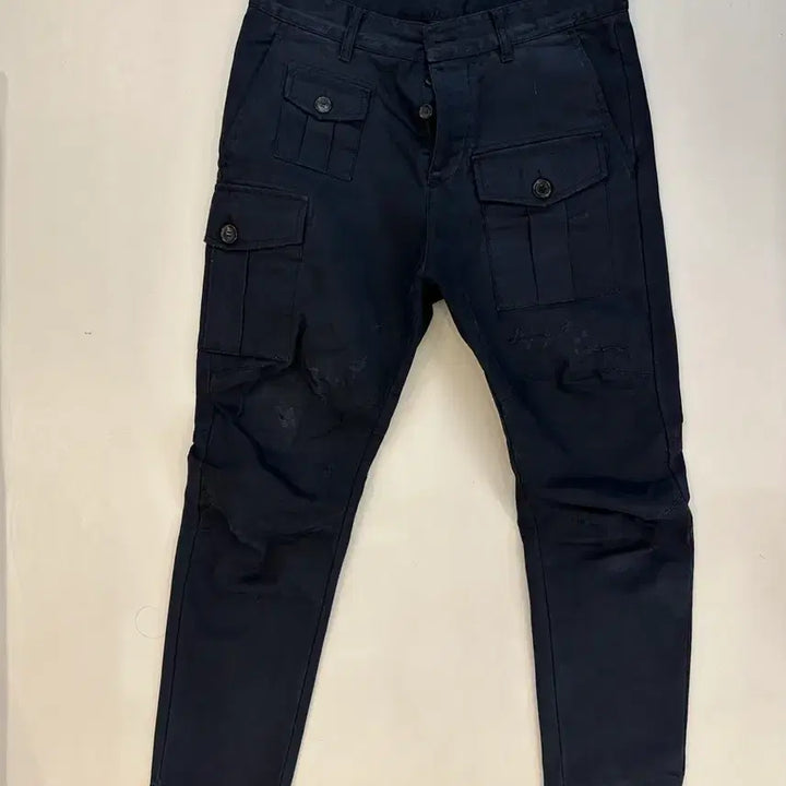 [BUNJANG] Dsquared2 Dark Navy Cargo Pants Size 44 / 디스퀘어드2 카고 팬츠 바지 다크네이비 44 정품