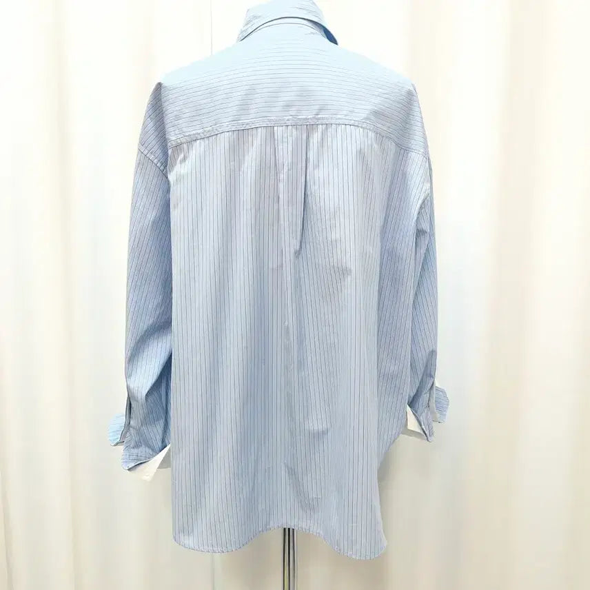 [BUNJANG] TIME 2024 Stripe Shirt (Size F) / ㄴ한섬 타임 TIME 2024년 스트라이프 셔츠 F 미착용 보관 여곳