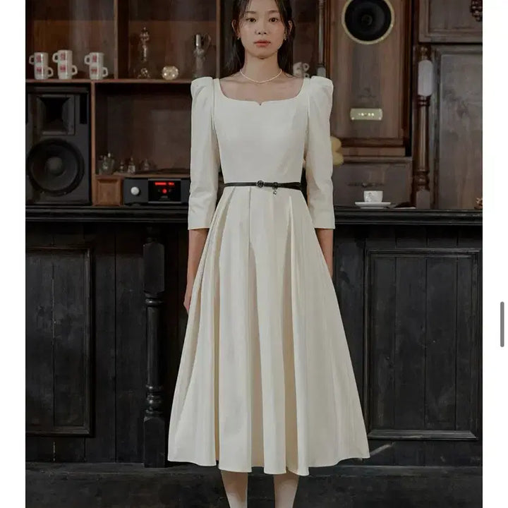 [BUNJANG] Flooum Jane Dress Autumn Collection Ivory XS / 플로움 autumn jane dress(xs) 재인 원피스