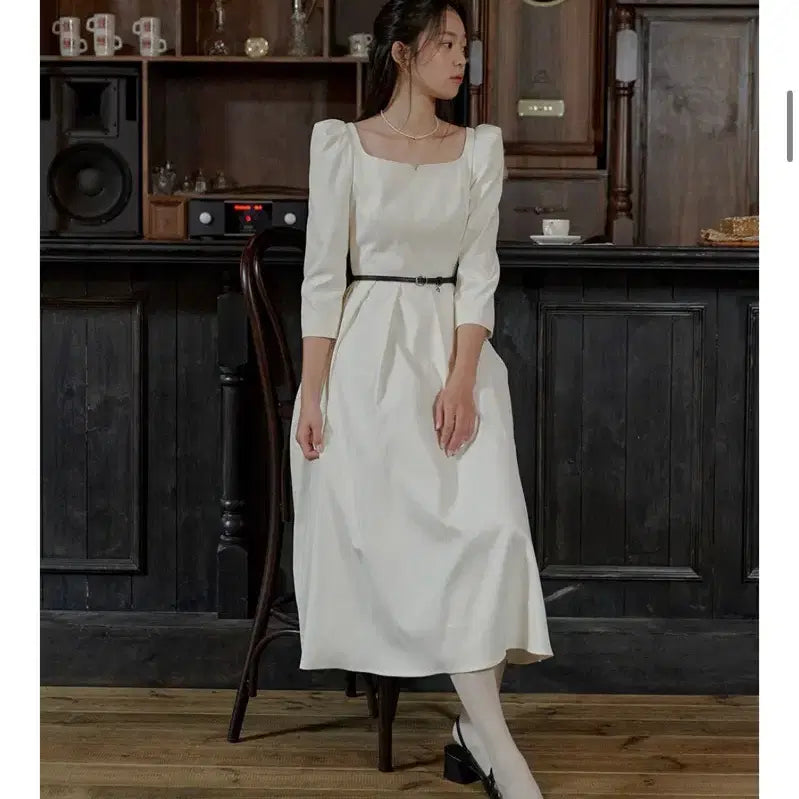 [BUNJANG] Flooum Jane Dress Autumn Collection Ivory XS / 플로움 autumn jane dress(xs) 재인 원피스