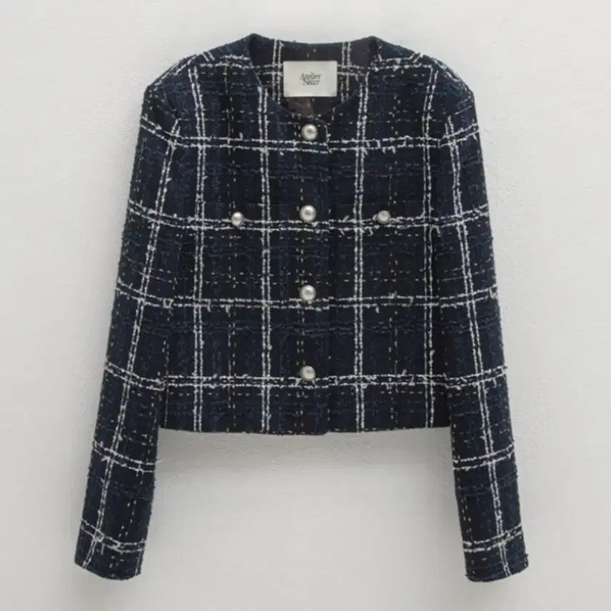 [BUNJANG] Atelier Nine Navy Tweed Jacket / 아틀리에나인 트위드자켓