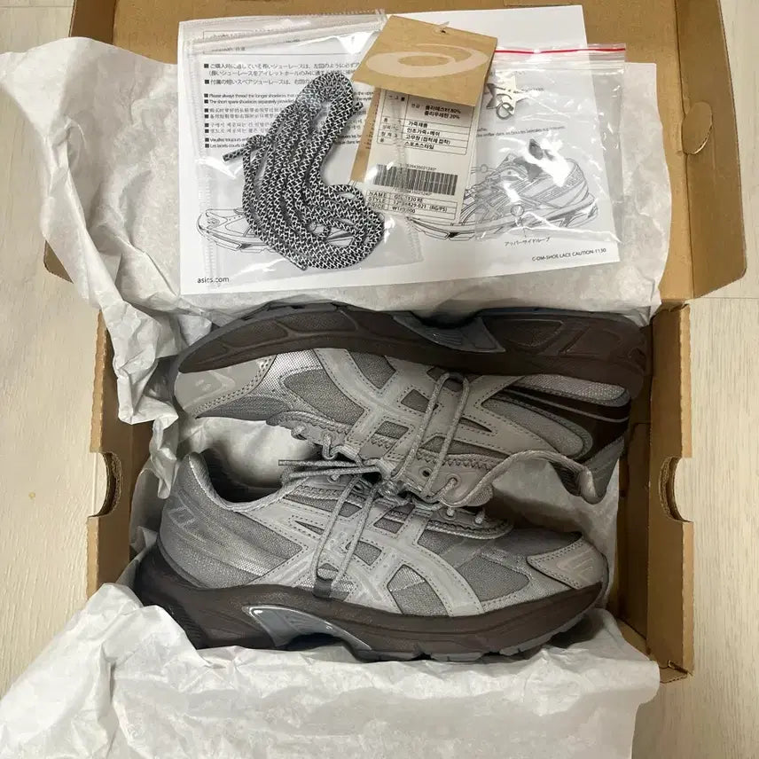 [BUNJANG] ASICS GEL-1130 RE Grey Sneakers 240 / 아식스 오호스 GEL-1130 RE 그레이 240