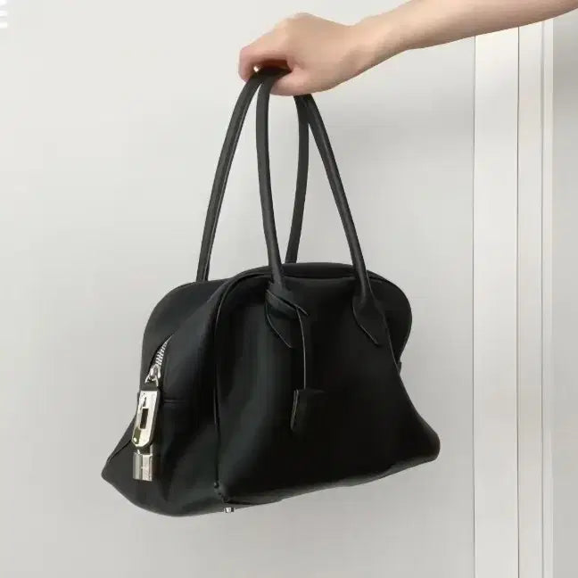[BUNJANG] Noirnine Fitz Bag Black Cowhide Leather / 누아르나인 피츠백