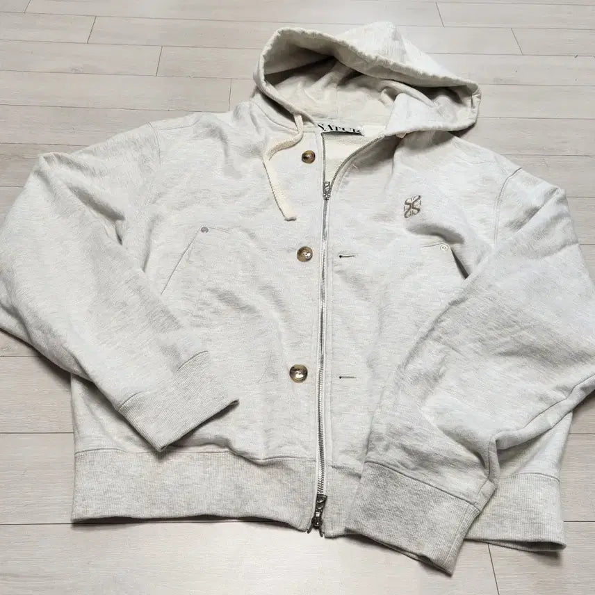 [BUNJANG] SATUR Grey Hooded Zip-Up XL / SATUR 세터 후드집업 XL