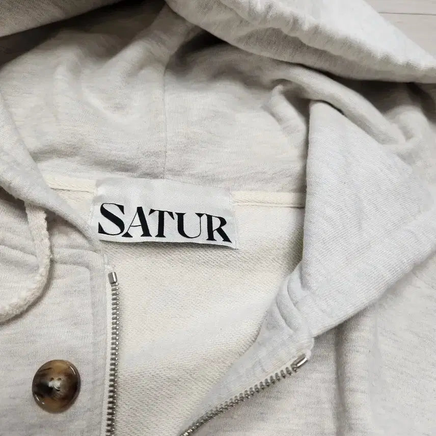 [BUNJANG] SATUR Grey Hooded Zip-Up XL / SATUR 세터 후드집업 XL