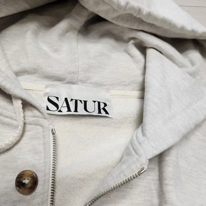[BUNJANG] SATUR Grey Hooded Zip-Up XL / SATUR 세터 후드집업 XL