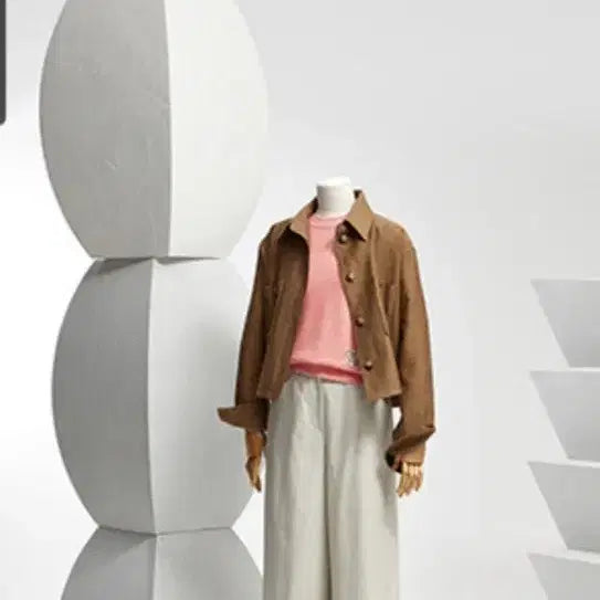 [BUNJANG] TIME (Hand-some) Camel Linen Blend Short Jacket / 한섬]타임자켓 (정품) 실착용1회