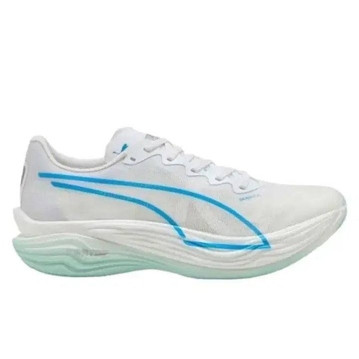[BUNJANG] Puma Nitro Elite 3 Running Shoes - White/Speed Blue, Size 260 / (새제품)푸마 니트로엘리트3(디나엘) 화이트/스피드블루 260