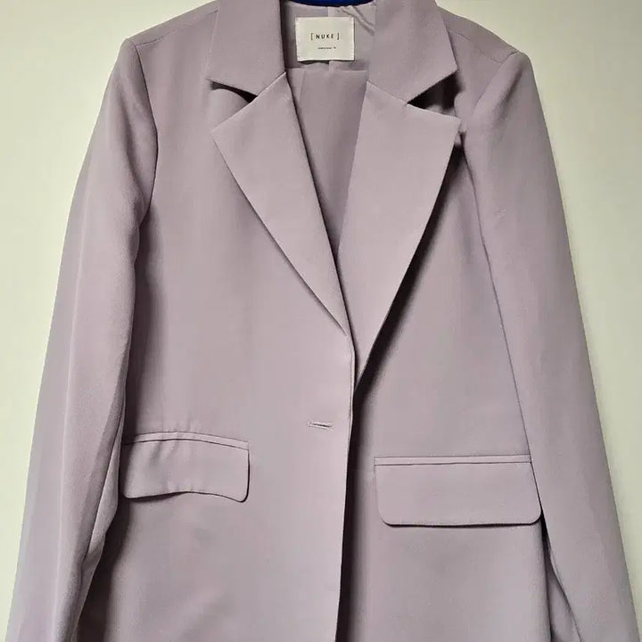 [BUNJANG] NUKE Lilac Blazer Setup / NUKE 연보라색 여성 블레이저 셋업