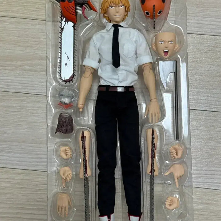 [BUNJANG] Threezero FigZero Chainsaw Man Denji Figure (Opened) / [개봉, 무료배송] 체인소맨 쓰리제로 덴지 (파츠 1개 X)