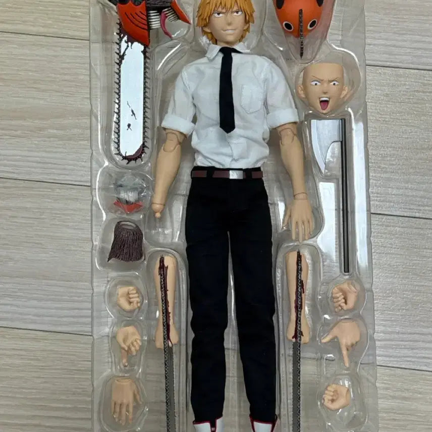 [BUNJANG] Threezero FigZero Chainsaw Man Denji Figure (Opened) / [개봉, 무료배송] 체인소맨 쓰리제로 덴지 (파츠 1개 X)