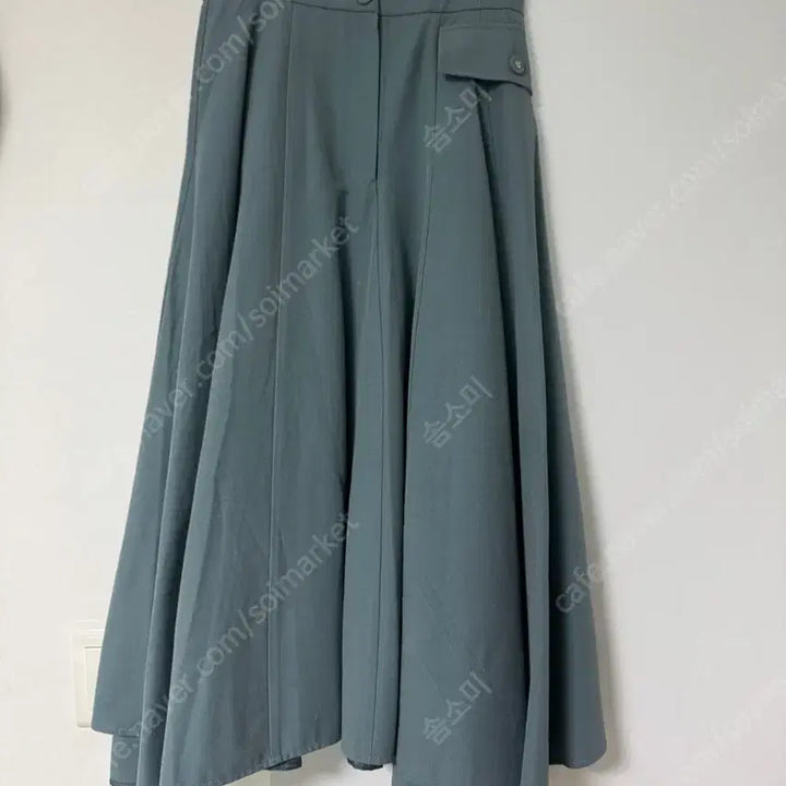 [BUNJANG] OBJET Pocket Midi Skirt - Sky Blue / 오브제 포켓 스커트 가격내림