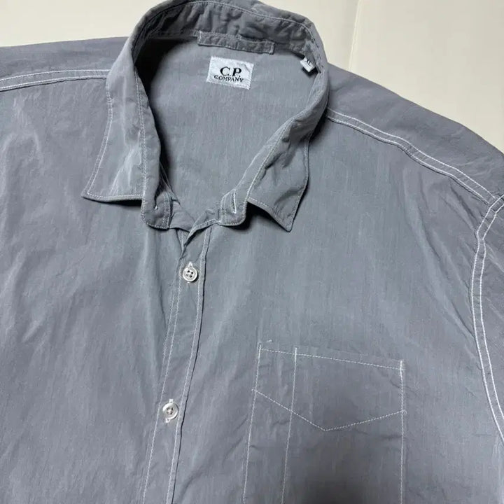 [BUNJANG] CP Company Modern Fit Striped Shirt (Size 105) / (상태AA,매장판) CP컴퍼니 기능성소재 춘추하계셔츠105