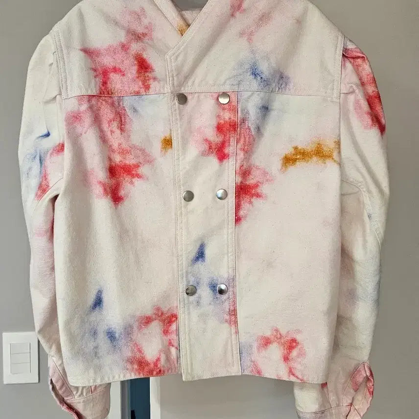 [BUNJANG] Isabel Marant Black Label Multi Color Denim Jacket / 이자벨마랑 블랙라벨 멀티 컬러 데님 자켓