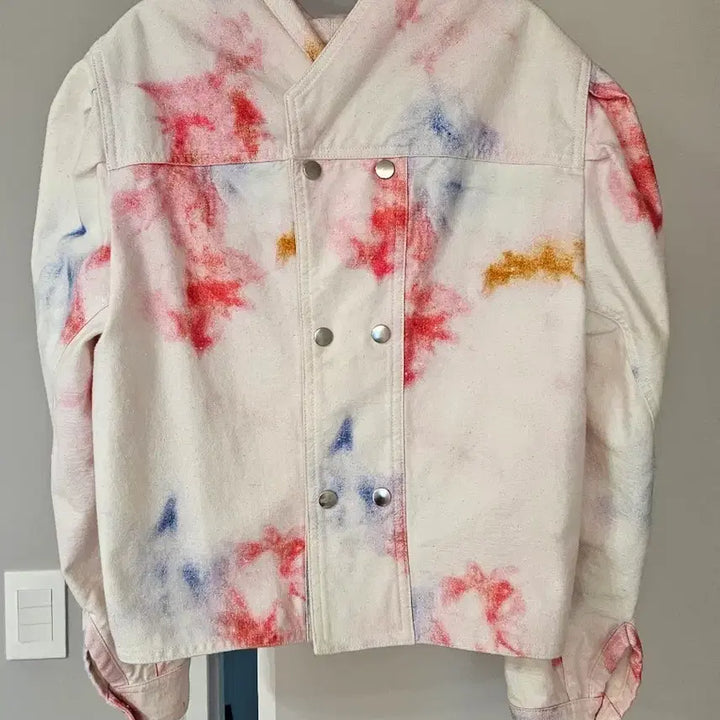 [BUNJANG] Isabel Marant Black Label Multi Color Denim Jacket / 이자벨마랑 블랙라벨 멀티 컬러 데님 자켓