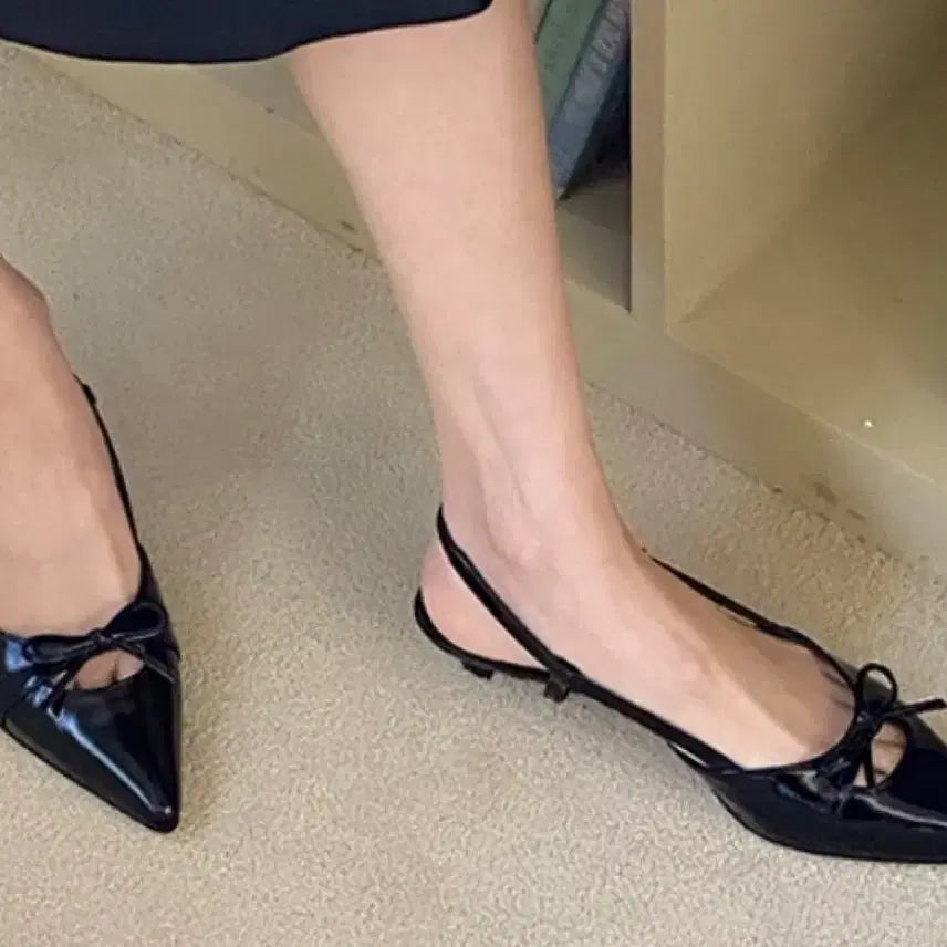[BUNJANG] Luare Lir 322 Black Ribbon Strap Flat Shoes (Size 225) / 정가22만원 새제품 루아레 Lir 322 225 사이즈