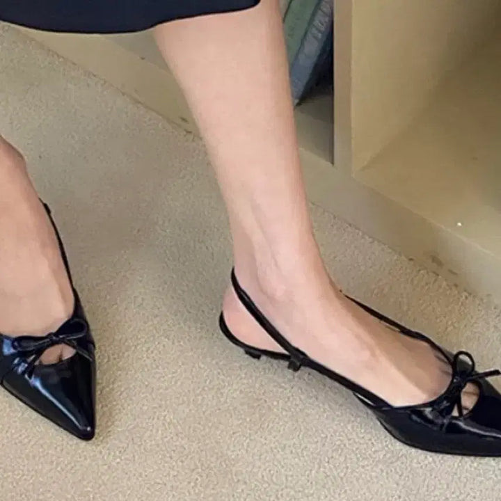 [BUNJANG] Luare Lir 322 Black Ribbon Strap Flat Shoes (Size 225) / 정가22만원 새제품 루아레 Lir 322 225 사이즈