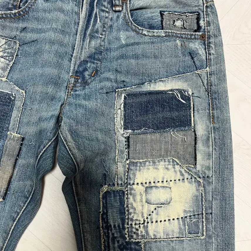 [BUNJANG] Polo Ralph Lauren Denim Patch Jeans / 폴로 랄프로렌 데님패치진