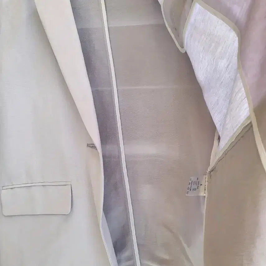[BUNJANG] Sandro Linen Oversized Suit Set / (새제품세트50만원대->5만8천)고급여성 오버사이즈 린넨수트 산드로자켓