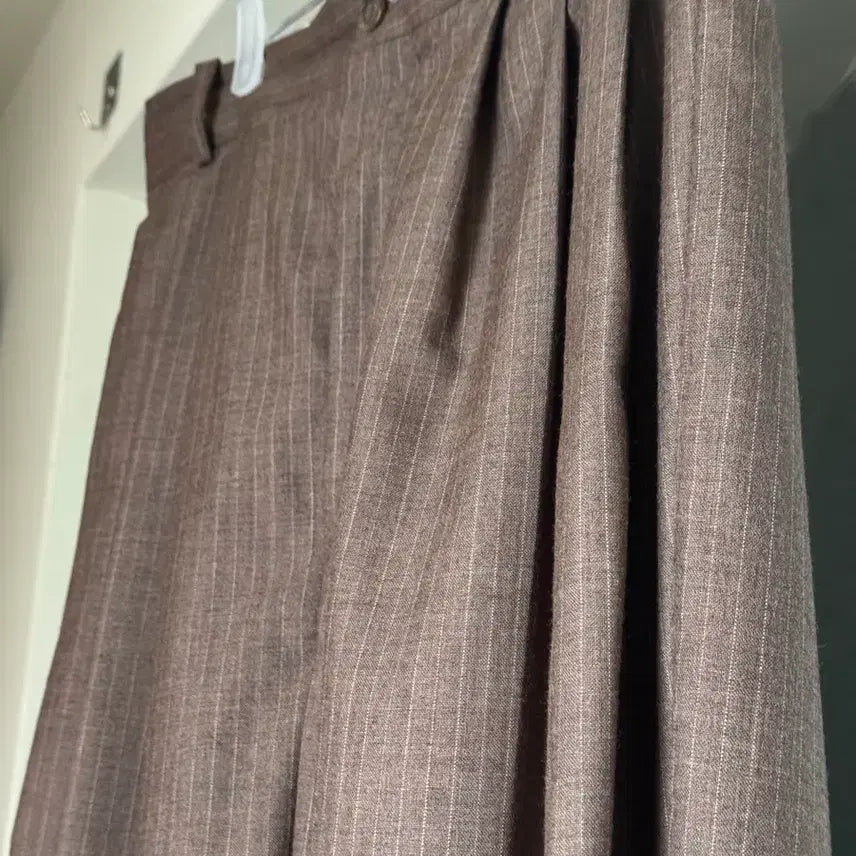 [BUNJANG] Headmainer 4 Pleats Pants Brown / 헤드메이너 4플리츠 팬츠 브라운