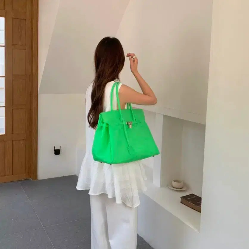 [BUNJANG] Jelly Birkin Bag / 젤리버킨백 그린
