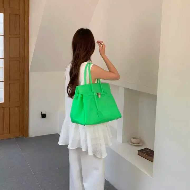[BUNJANG] Jelly Birkin Bag / 젤리버킨백 그린