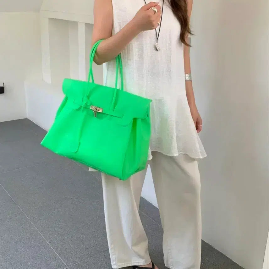[BUNJANG] Jelly Birkin Bag / 젤리버킨백 그린