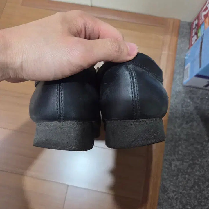[BUNJANG] Clarks Wallabee Black Leather Shoes 255 / 클락스 왈라비 블랙 레더 슈즈 255